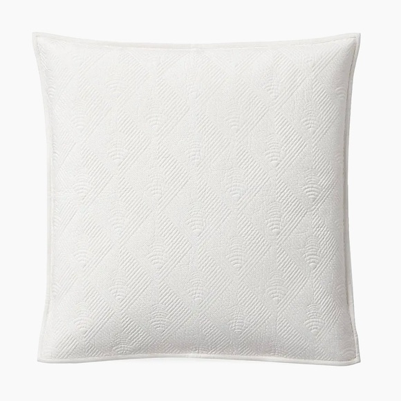 Ralph Lauren Park Row Elysia Euro Sham in Chic Cream NWT